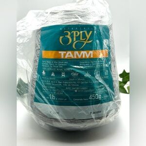 3 Ply Tamm Cone Gray Knitting Yarn Machine or Hand NIB 1 Lb 2564 Yards